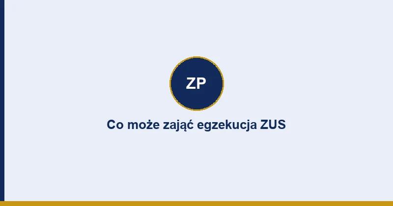 Składniki majątku podlegające egzekucji ZUS