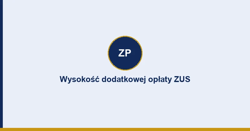 Wysokość dodatkowej opłaty ZUS w zależności od kwoty zaległości