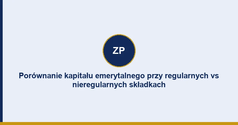 Porównanie kapitału emerytalnego osoby regulującej składki i dłużnika ZUS